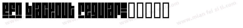 EFN Blackout Regular字体转换